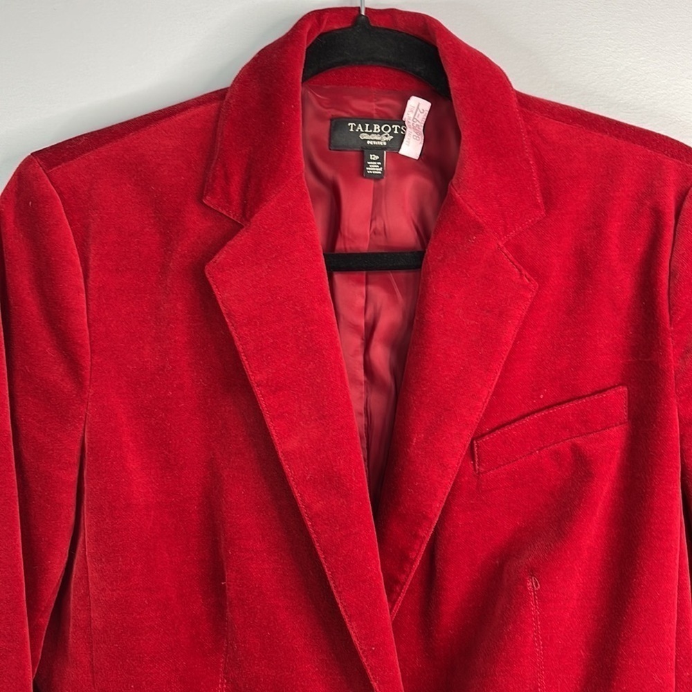 Talbots Red Blazer - Picture 2 of 9